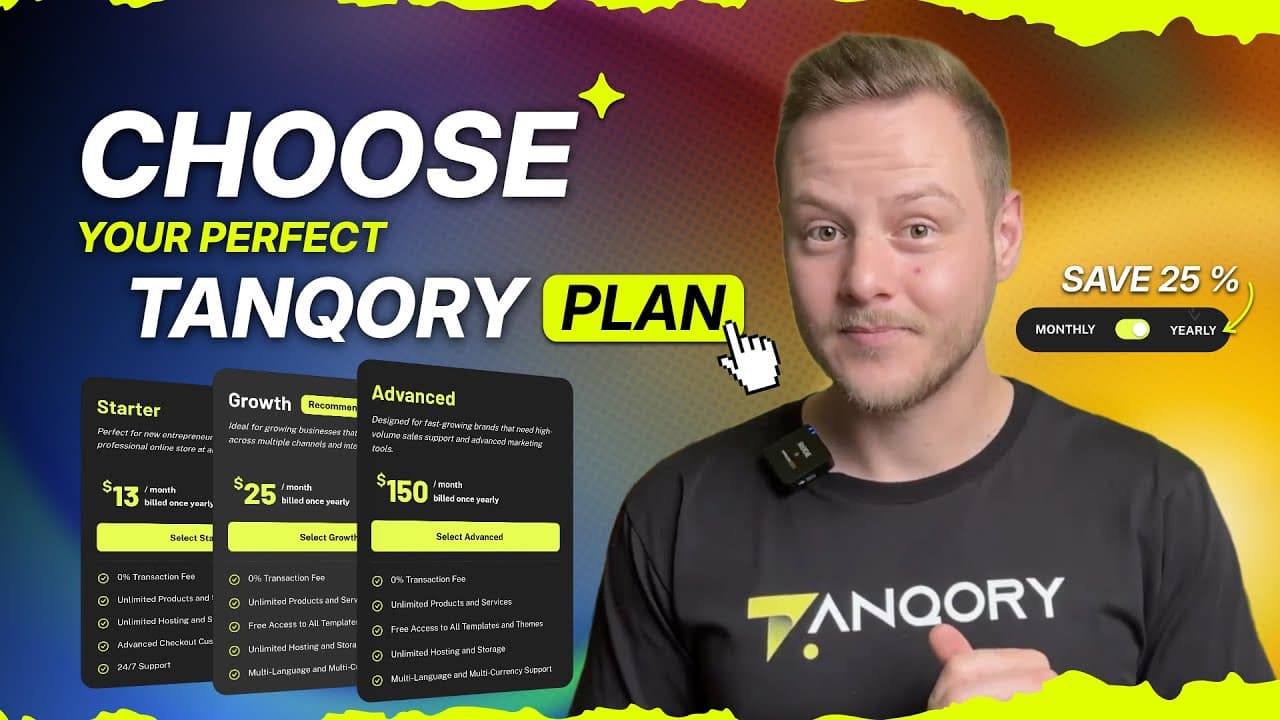 Tanqory plan selection guide